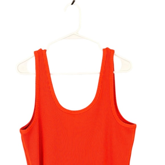 NEW Vince Scoop Neck Rib Tank XL Orange - Picture 7 of 11